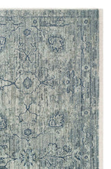 AJMER JM 01 BLUE  Özel Yumuşak Tuşeli Tonsürton Vintage Makine Halısı