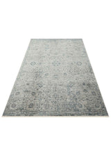 AJMER JM 01 BLUE  Özel Yumuşak Tuşeli Tonsürton Vintage Makine Halısı