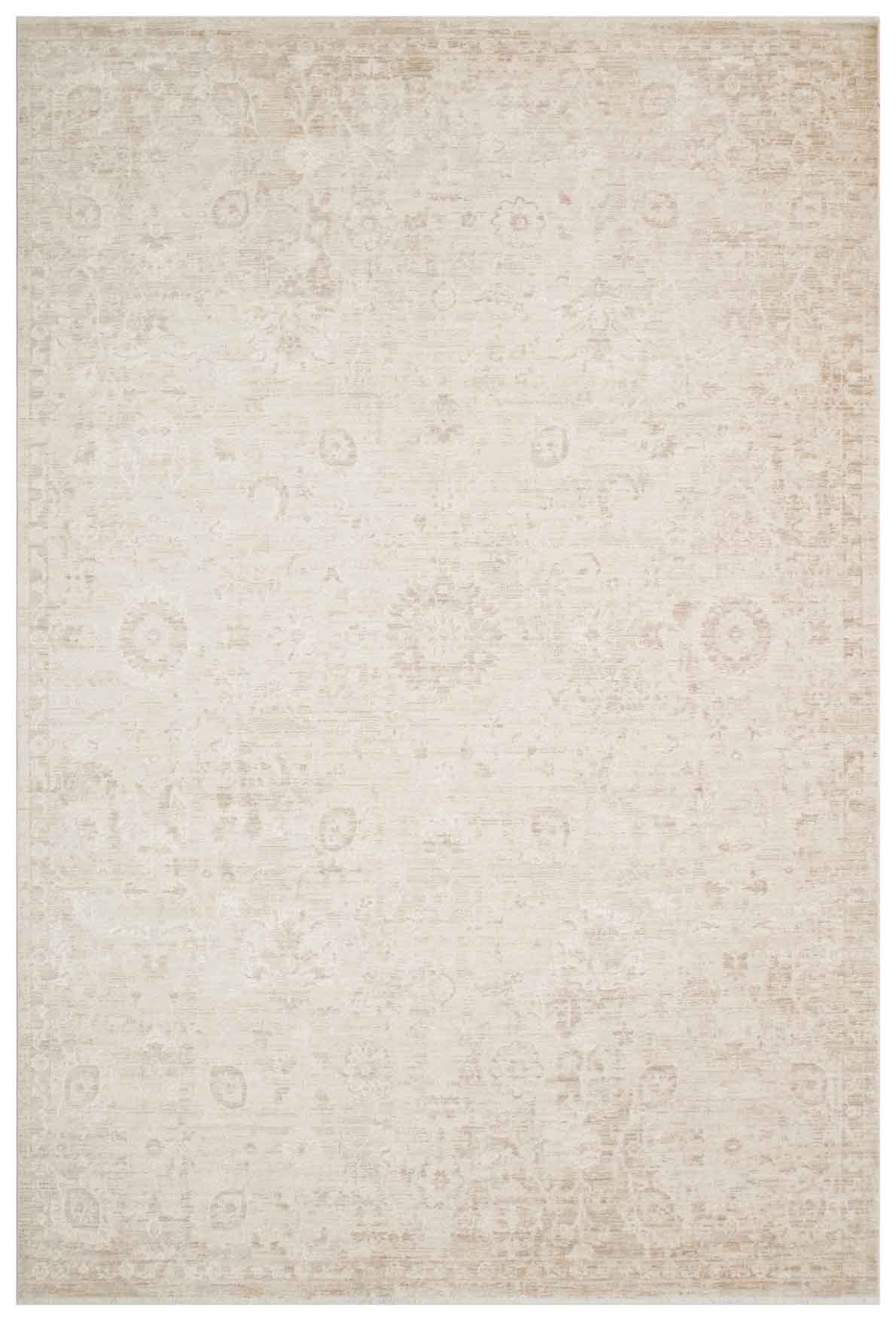 AJMER JM 01 CREAM  Özel Yumuşak Tuşeli Tonsürton Vintage Makine Halısı