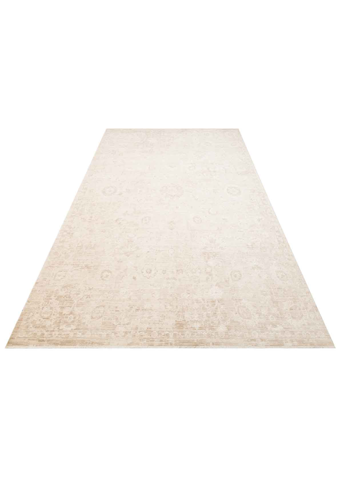 AJMER JM 01 CREAM  Özel Yumuşak Tuşeli Tonsürton Vintage Makine Halısı