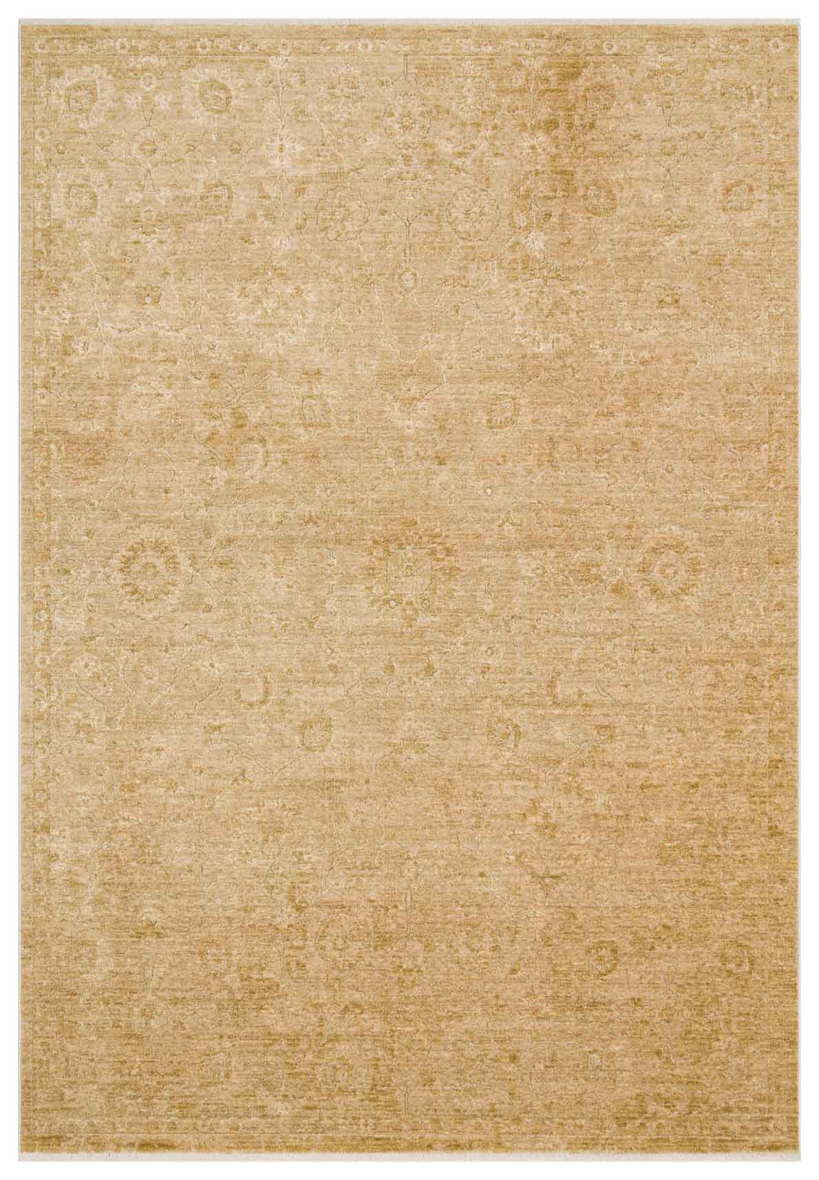AJMER JM 01 GOLD  Özel Yumuşak Tuşeli Tonsürton Vintage Makine Halısı
