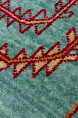 ZARA ZR 22 TURQUOISE  Otantik Desenli Özel Hav Vermeyen ve Kolay Temizlenebilir Tensel Kullanılarak El Emeği ile Özel Tezgahlarda Üretilen Modern Uşak Halısı