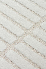 ADEL ADL 01 CREAM  Yüksek Alçak Dokulu Yumuşak Tuşeli Modern Makine Halısı