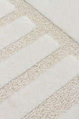 ADEL ADL 02 CREAM  Yüksek Alçak Dokulu Yumuşak Tuşeli Modern Makine Halısı