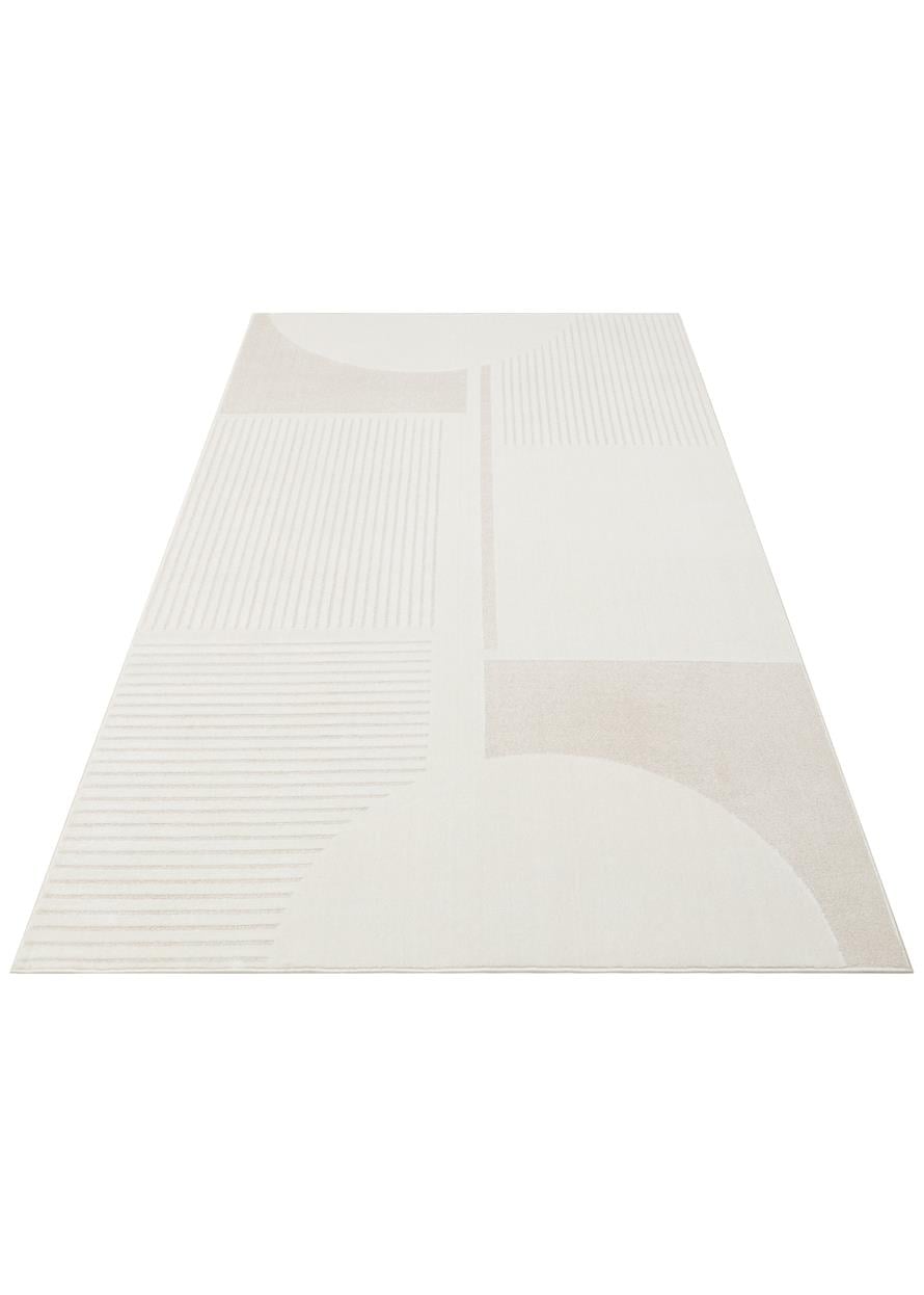 ADEL ADL 03 CREAM  Yüksek Alçak Dokulu Yumuşak Tuşeli Modern Makine Halısı