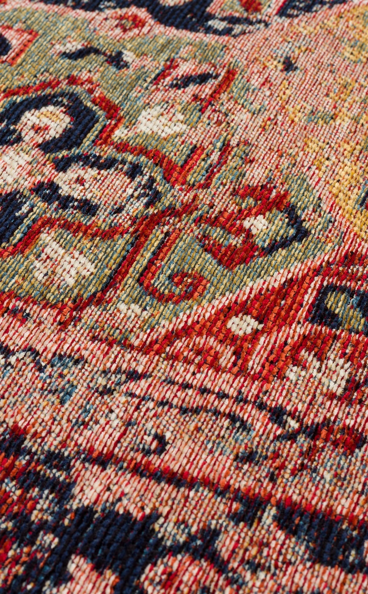 ANADOLU KILIM AND 01 MULTY  Geleneksel Anadolu Motifli Yıkanabilir Kaymaz Tabanlı Şönil Dokuma Halı