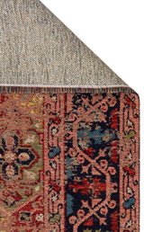 ANADOLU KILIM AND 01 MULTY  Geleneksel Anadolu Motifli Yıkanabilir Kaymaz Tabanlı Şönil Dokuma Halı