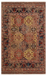 ANADOLU KILIM AND 01 MULTY  Geleneksel Anadolu Motifli Yıkanabilir Kaymaz Tabanlı Şönil Dokuma Halı
