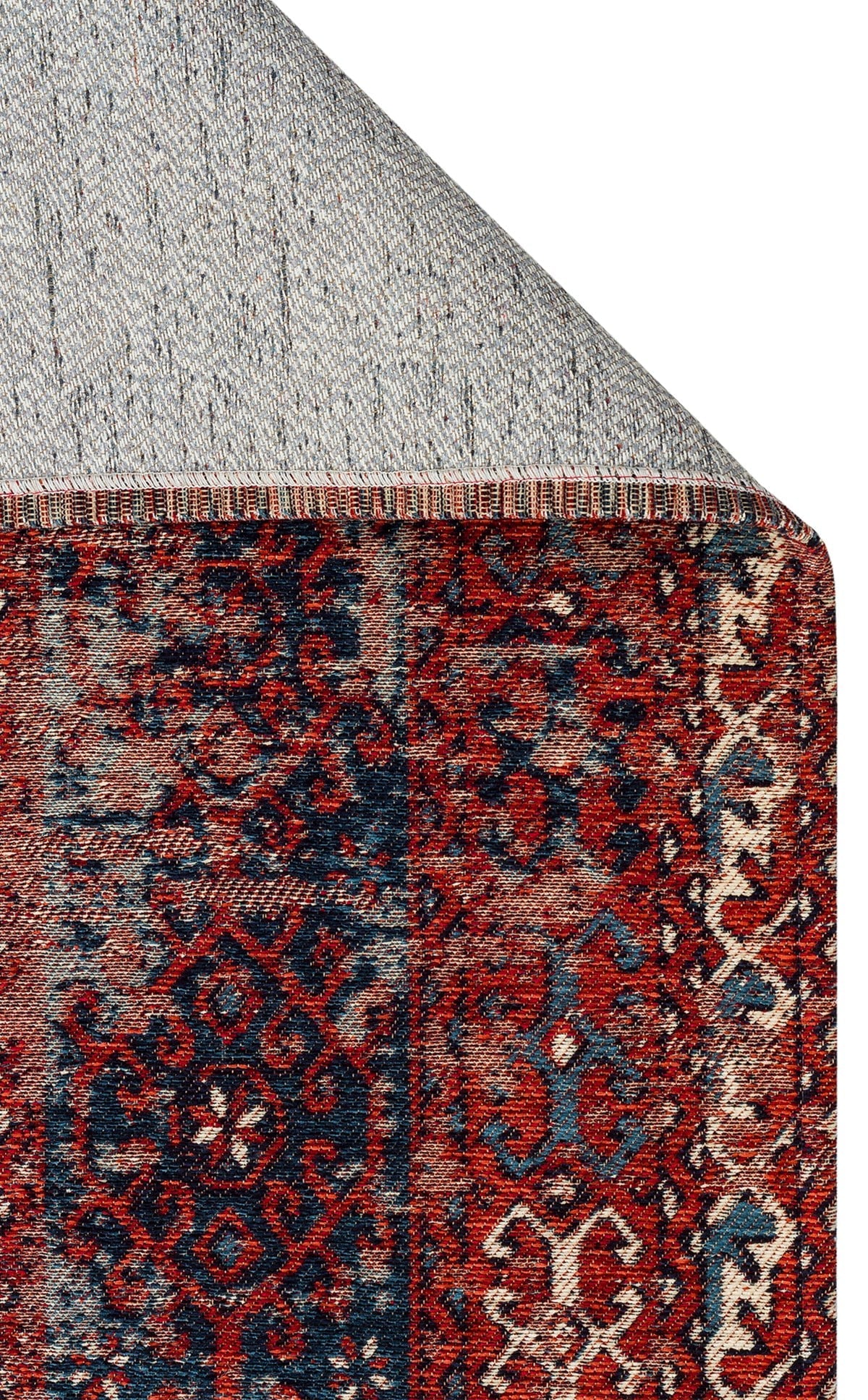 ANADOLU KILIM AND 02 MULTY  Geleneksel Anadolu Motifli Yıkanabilir Kaymaz Tabanlı Şönil Dokuma Halı