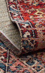 ANADOLU KILIM AND 03 MULTY  Geleneksel Anadolu Motifli Yıkanabilir Kaymaz Tabanlı Şönil Dokuma Halı