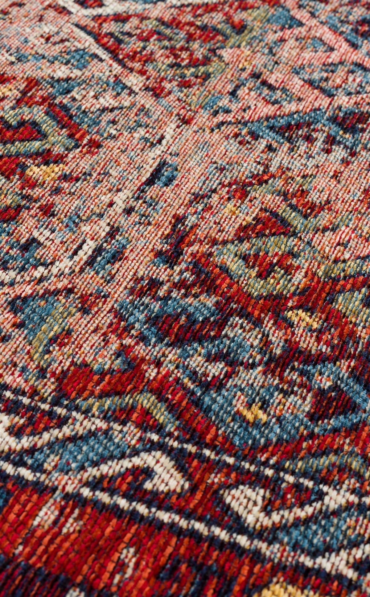 ANADOLU KILIM AND 03 MULTY  Geleneksel Anadolu Motifli Yıkanabilir Kaymaz Tabanlı Şönil Dokuma Halı