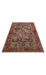 ANADOLU KILIM AND 03 MULTY  Geleneksel Anadolu Motifli Yıkanabilir Kaymaz Tabanlı Şönil Dokuma Halı