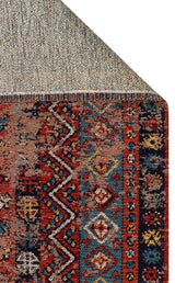 ANADOLU KILIM AND 04 MULTY  Geleneksel Anadolu Motifli Yıkanabilir Kaymaz Tabanlı Şönil Dokuma Halı