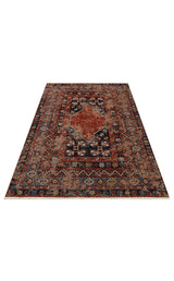 ANADOLU KILIM AND 04 MULTY  Geleneksel Anadolu Motifli Yıkanabilir Kaymaz Tabanlı Şönil Dokuma Halı