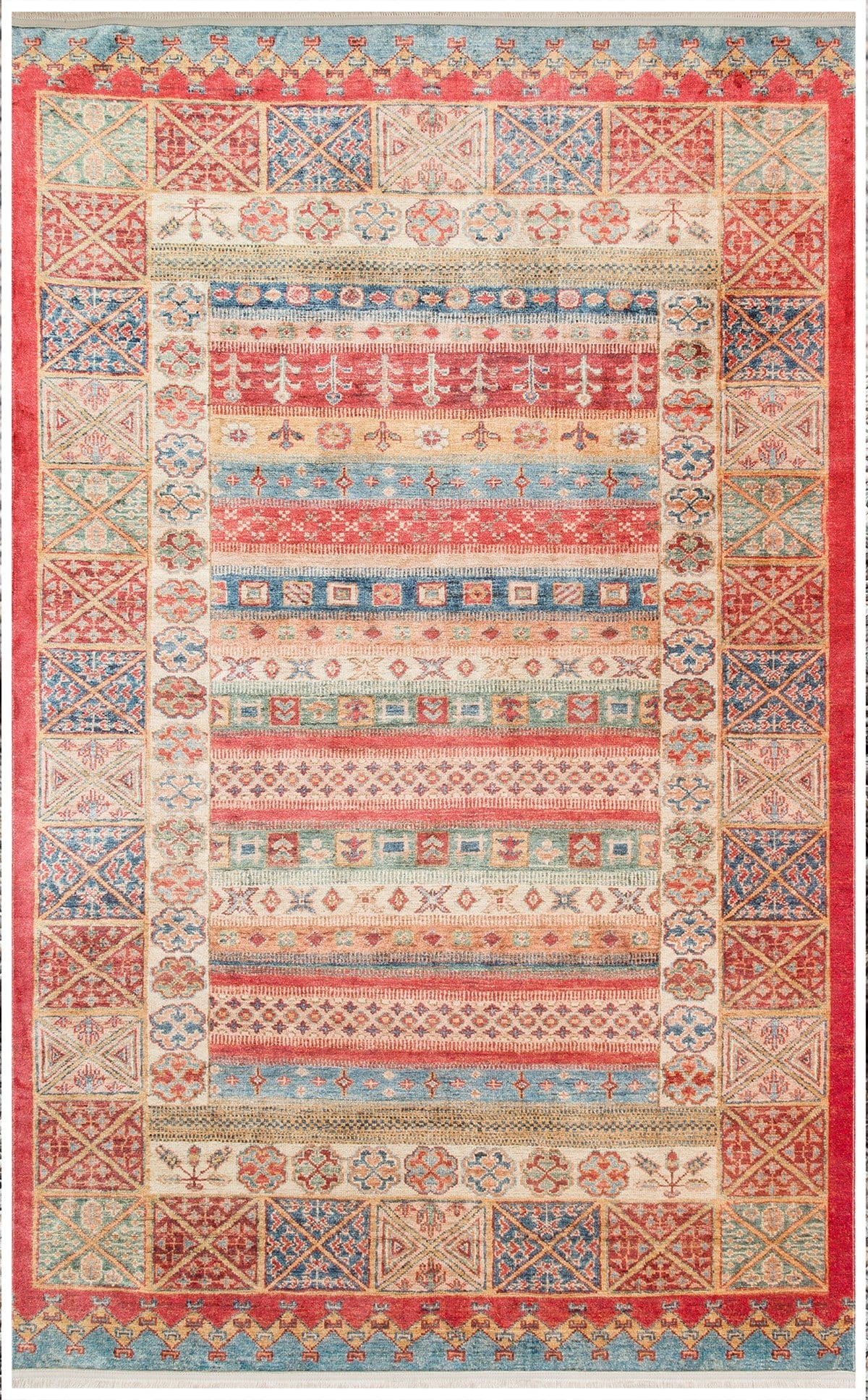 ANTIQUE ATK 04 MULTY  Kolay kullanımlı Kaymaz Karabağ ve Antik Desenlere Sahip Yıkanabilir Makine Halısı