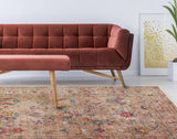 ANTIQUE ATK 08 BEIGE  Kolay kullanımlı Kaymaz Karabağ ve Antik Desenlere Sahip Yıkanabilir Makine Halısı