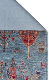 ANTIQUE ATK 09 AQUA  Kolay kullanımlı Kaymaz Karabağ ve Antik Desenlere Sahip Yıkanabilir Makine Halısı