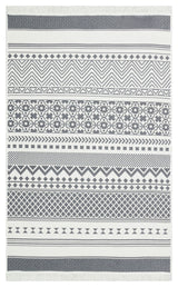 ARYA AR 07 GREY  Yıkanabilir Çift Taraflı Modern Desenli Dokuma Kilim