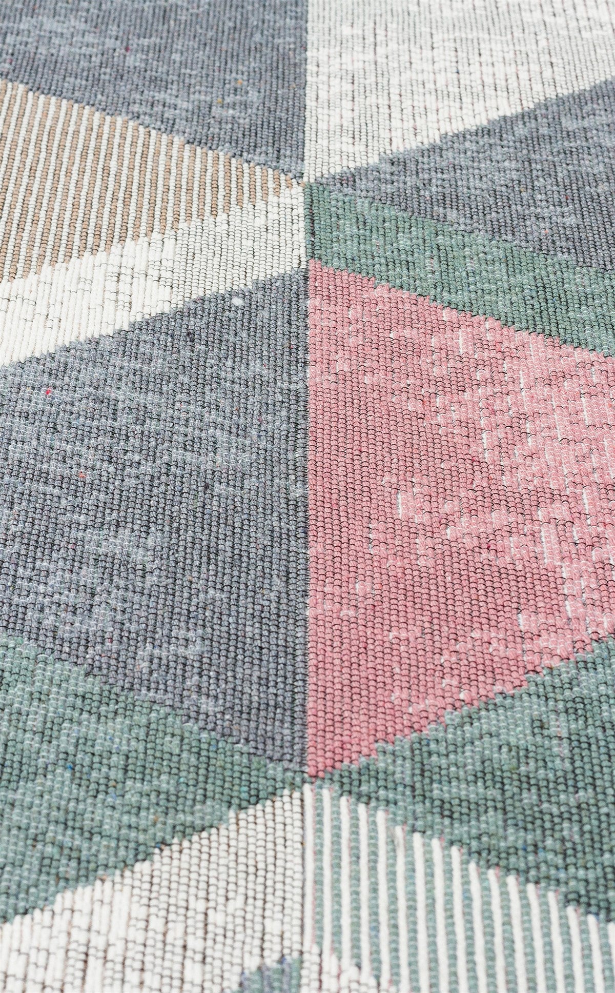 ARYA AR 10 BLUE PINK  Yıkanabilir Çift Taraflı Modern Desenli Dokuma Kilim