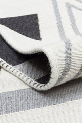 ARYA AR 18 YELLOW GREY  Yıkanabilir Çift Taraflı Modern Desenli Dokuma Kilim