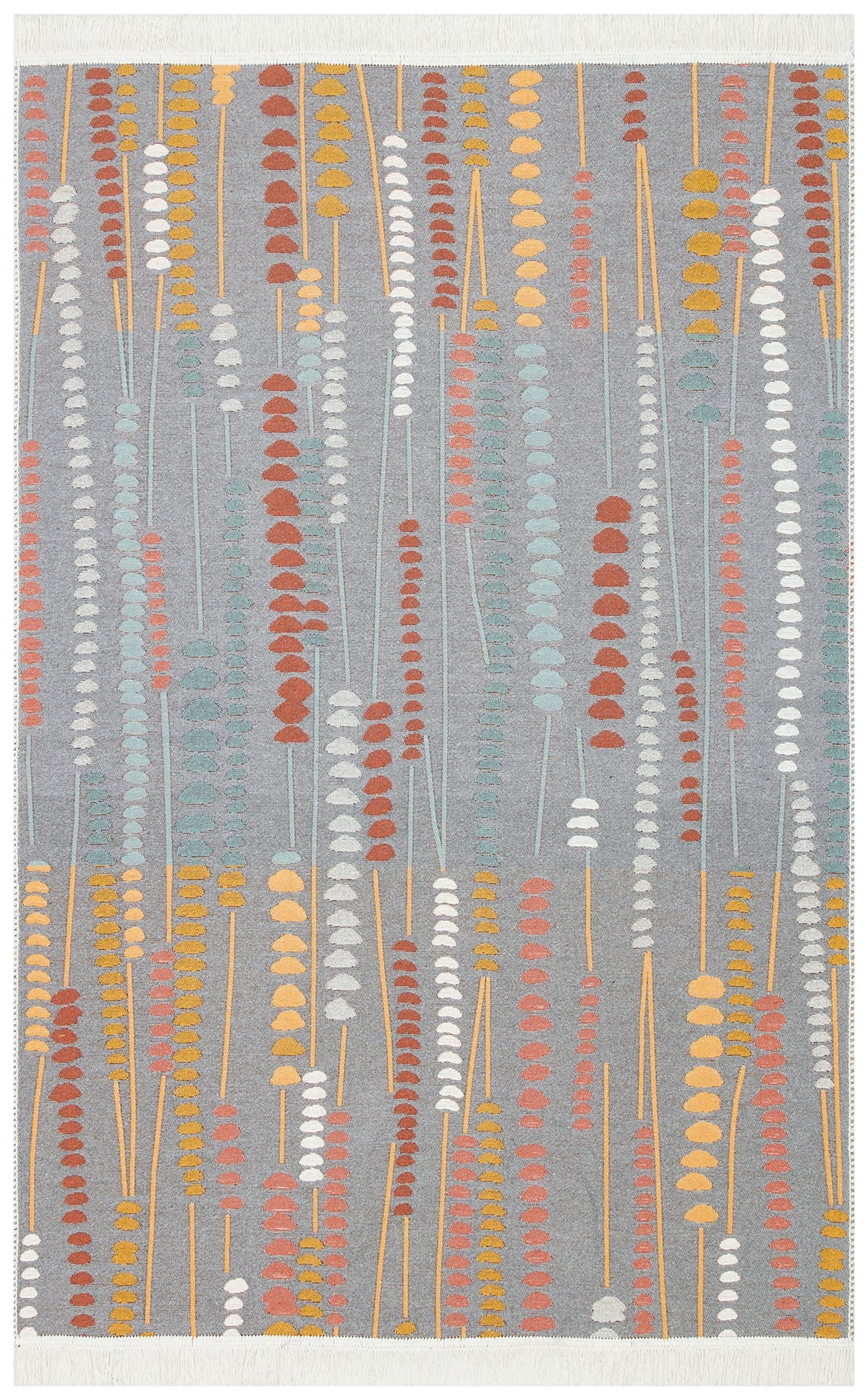 ARYA AR 34 MULTY  Yıkanabilir Çift Taraflı Modern Desenli Dokuma Kilim