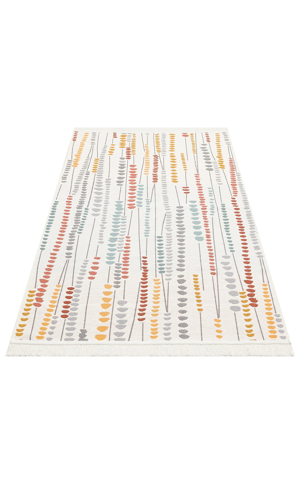 ARYA AR 34 MULTY  Yıkanabilir Çift Taraflı Modern Desenli Dokuma Kilim