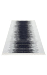 ARYA AR 40 BLACK WHITE  Yıkanabilir Çift Taraflı Modern Desenli Dokuma Kilim
