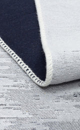 ARYA AR 40 BLACK WHITE  Yıkanabilir Çift Taraflı Modern Desenli Dokuma Kilim