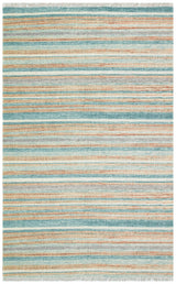 ASOS AS 04 BLUE  Jüt Hasır Görünümlü Hav Toz Vermez Çift Taraflı Yıkanabilir Kilim