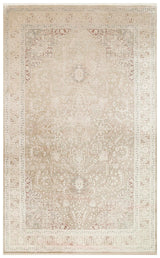 BABIL BBL 02 BEIGE  Yumuşak Dokulu Vintage Esintilere Sahip Over-dyed Sık Dokuma Salon Halısı