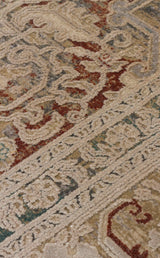 BABIL BBL 02 BEIGE  Yumuşak Dokulu Vintage Esintilere Sahip Over-dyed Sık Dokuma Salon Halısı