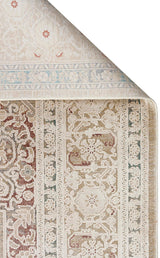 BABIL BBL 02 BEIGE  Yumuşak Dokulu Vintage Esintilere Sahip Over-dyed Sık Dokuma Salon Halısı