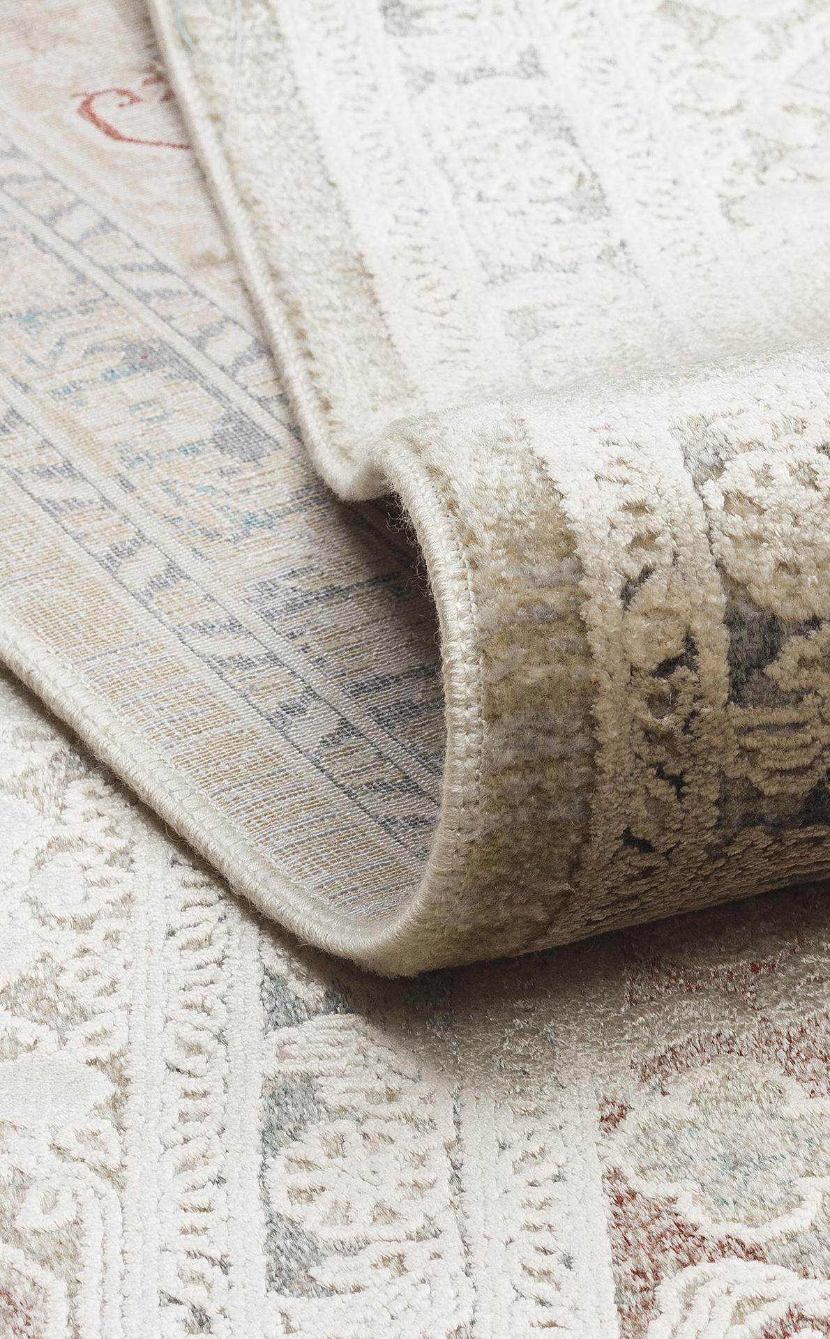 BABIL BBL 02 BEIGE  Yumuşak Dokulu Vintage Esintilere Sahip Over-dyed Sık Dokuma Salon Halısı