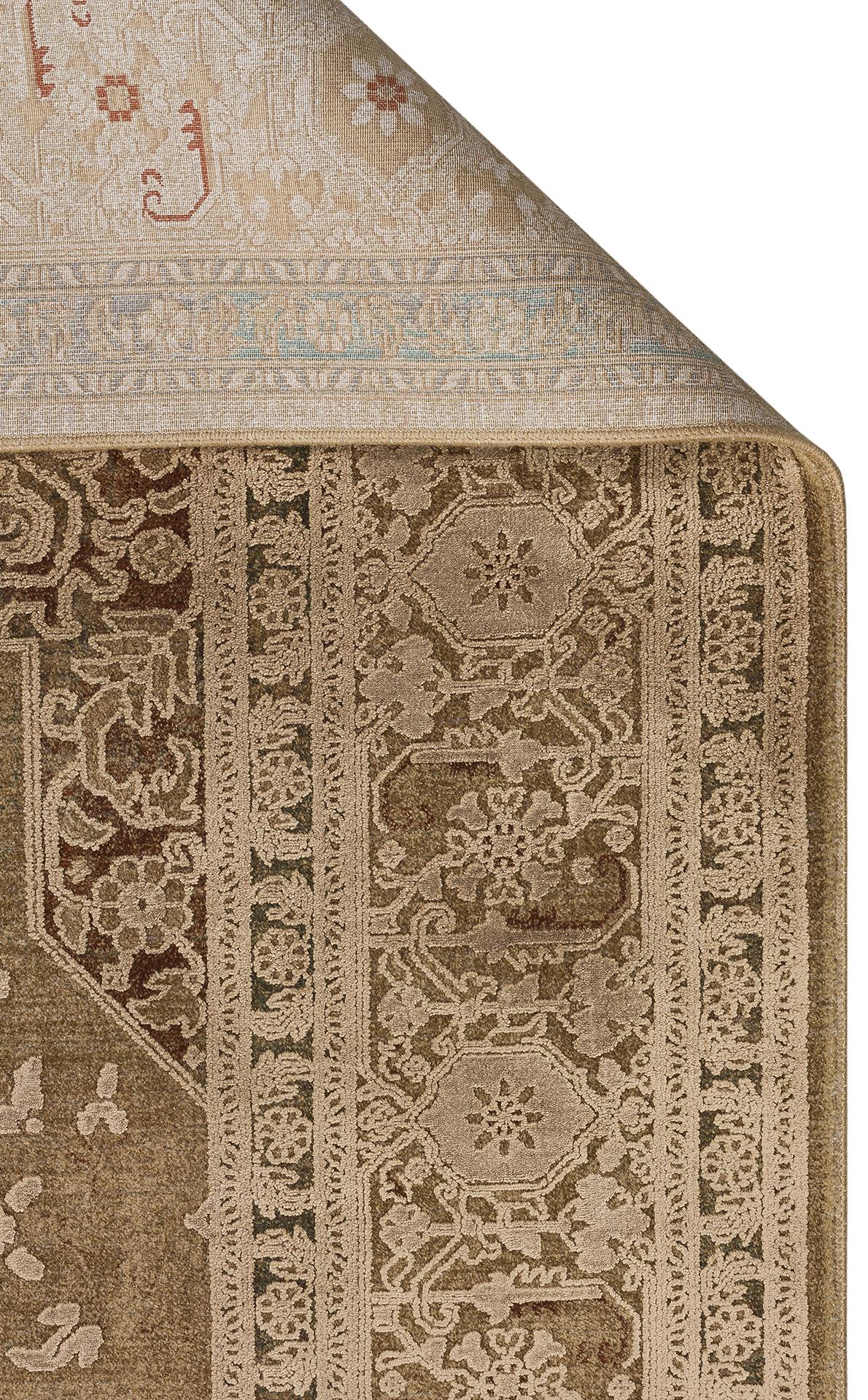 BABIL BBL 02 BRONZE  Yumuşak Dokulu Vintage Esintilere Sahip Over-dyed Sık Dokuma Salon Halısı