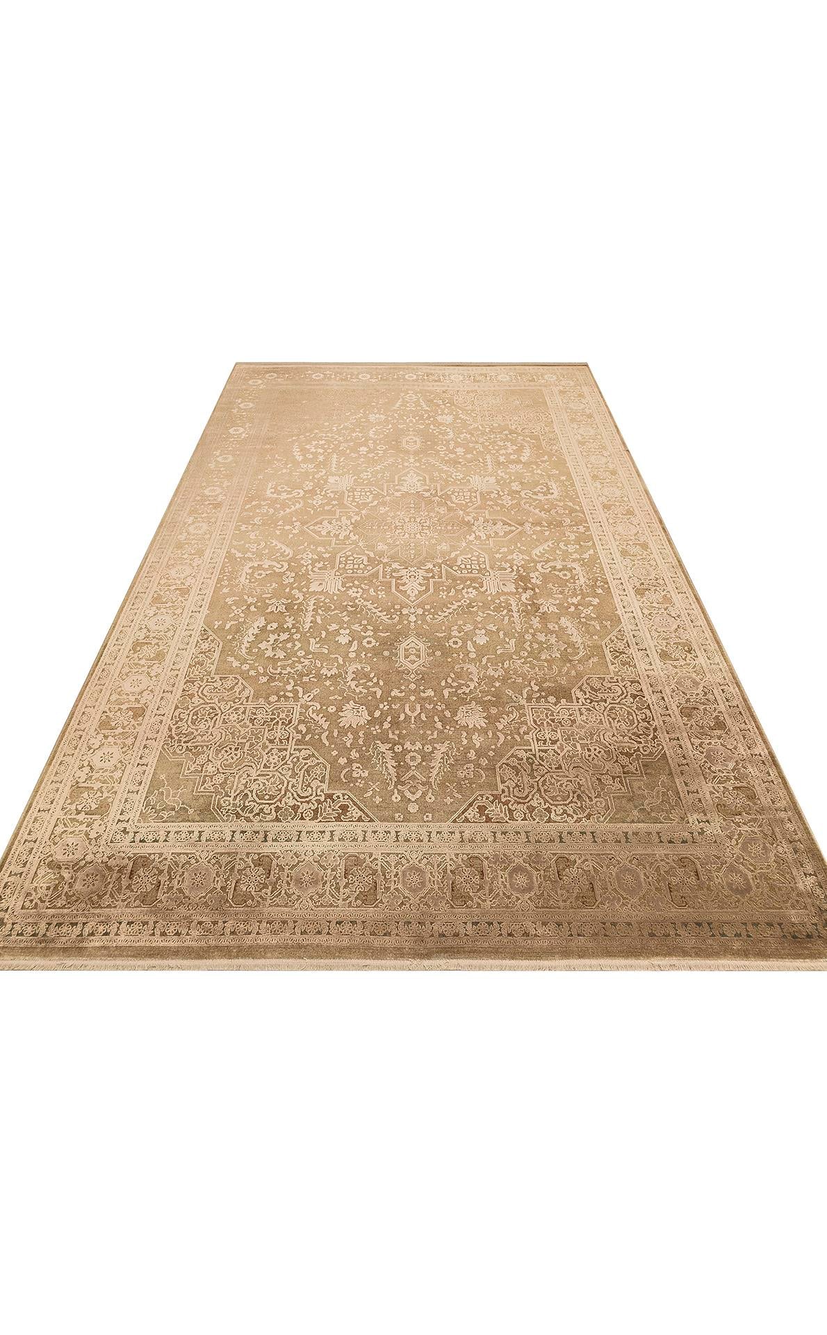 BABIL BBL 02 BRONZE  Yumuşak Dokulu Vintage Esintilere Sahip Over-dyed Sık Dokuma Salon Halısı