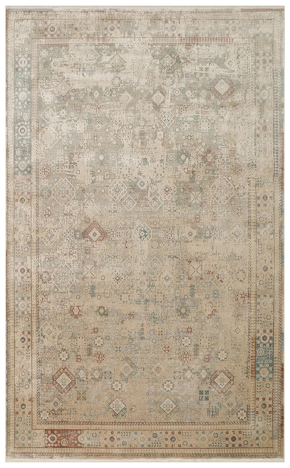 BABIL BBL 03 BEIGE  Yumuşak Dokulu Vintage Esintilere Sahip Over-dyed Sık Dokuma Salon Halısı