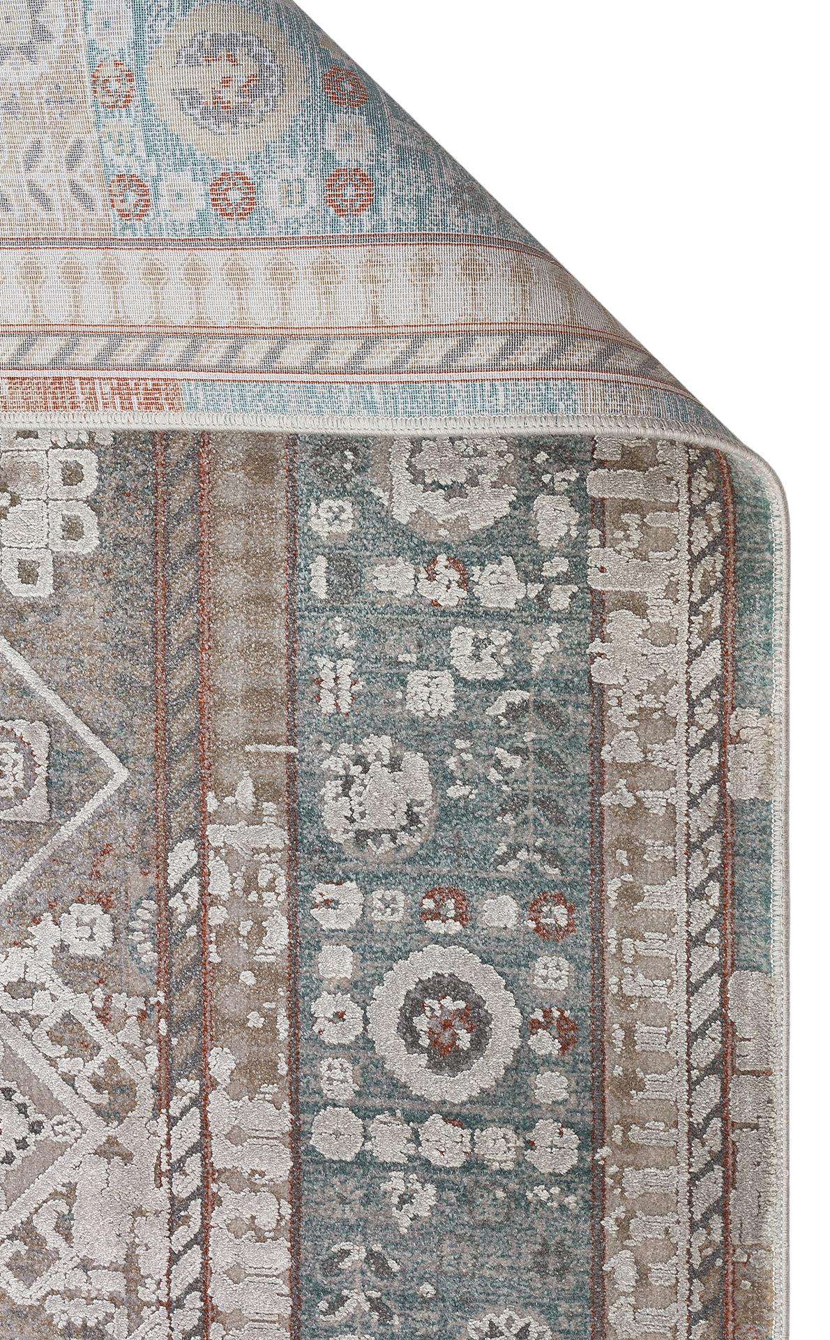 BABIL BBL 03 GREY  Yumuşak Dokulu Vintage Esintilere Sahip Over-dyed Sık Dokuma Salon Halısı