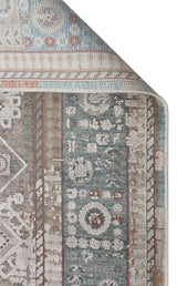 BABIL BBL 03 GREY  Yumuşak Dokulu Vintage Esintilere Sahip Over-dyed Sık Dokuma Salon Halısı
