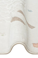 BAMBINO BMB 02 CREAM MULTY  Pastel Renkli Hav ve Toz Vermeyen Çocuk Halısı