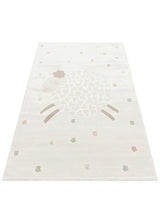 BAMBINO BMB 02 CREAM MULTY  Pastel Renkli Hav ve Toz Vermeyen Çocuk Halısı