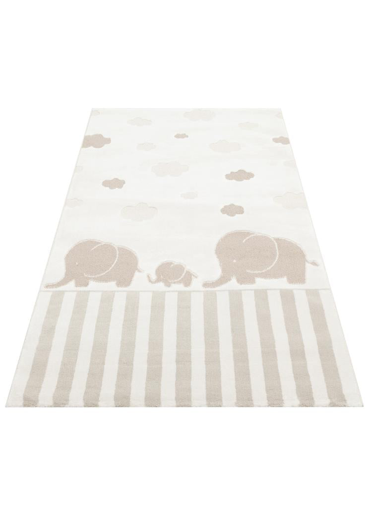 BAMBINO BMB 03 CREAM BEIGE  Pastel Renkli Hav ve Toz Vermeyen Çocuk Halısı