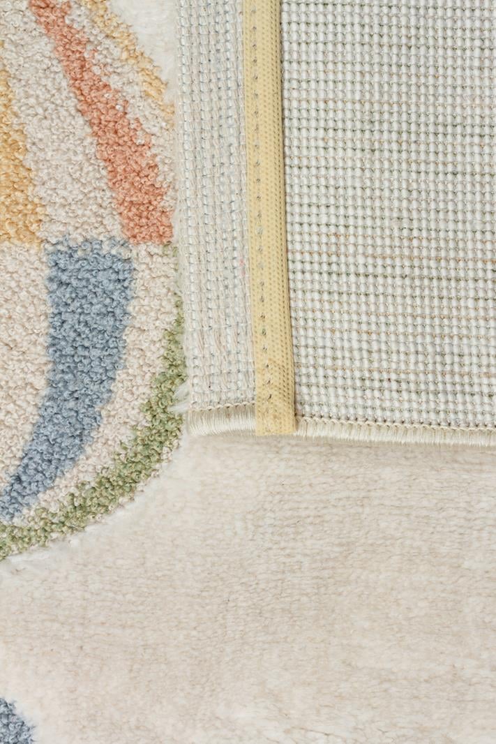 BAMBINO BMB 05 CREAM MULTY  Pastel Renkli Hav ve Toz Vermeyen Çocuk Halısı