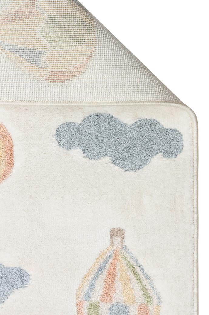 BAMBINO BMB 05 CREAM MULTY  Pastel Renkli Hav ve Toz Vermeyen Çocuk Halısı