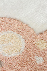 BAMBINO BMB 06 CREAM MULTY  Pastel Renkli Hav ve Toz Vermeyen Çocuk Halısı