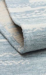 BIGA BG 01 BLUE  Hav Toz Vermez Kaymaz Tabanlı İnce Dokuma Modern Halı