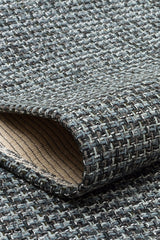 BROOKLYN BRK 01 ANTRASIT SILVER  Hasır Görünümlü Kaymaz Renkli Dokuma Modern Kilim