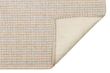 BROOKLYN BRK 01 CREAM SILVER  Hasır Görünümlü Kaymaz Renkli Dokuma Modern Kilim