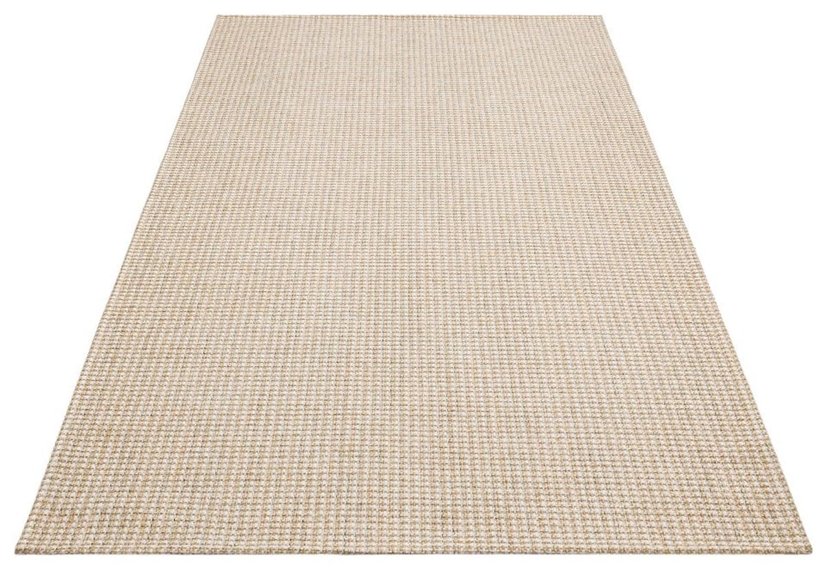 BROOKLYN BRK 01 CREAM SILVER  Hasır Görünümlü Kaymaz Renkli Dokuma Modern Kilim