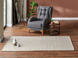 BROOKLYN BRK 01 CREAM SILVER  Hasır Görünümlü Kaymaz Renkli Dokuma Modern Kilim