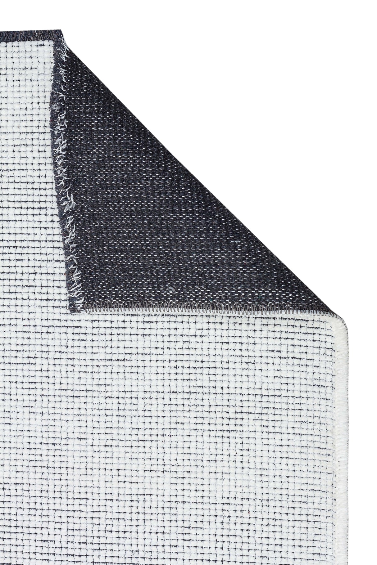 CAPRI CPR 01 WHITE  Hav Toz Vermez Kaymaz Kolay Kullanımlı Yıkanabilir Düz Renk Kilim